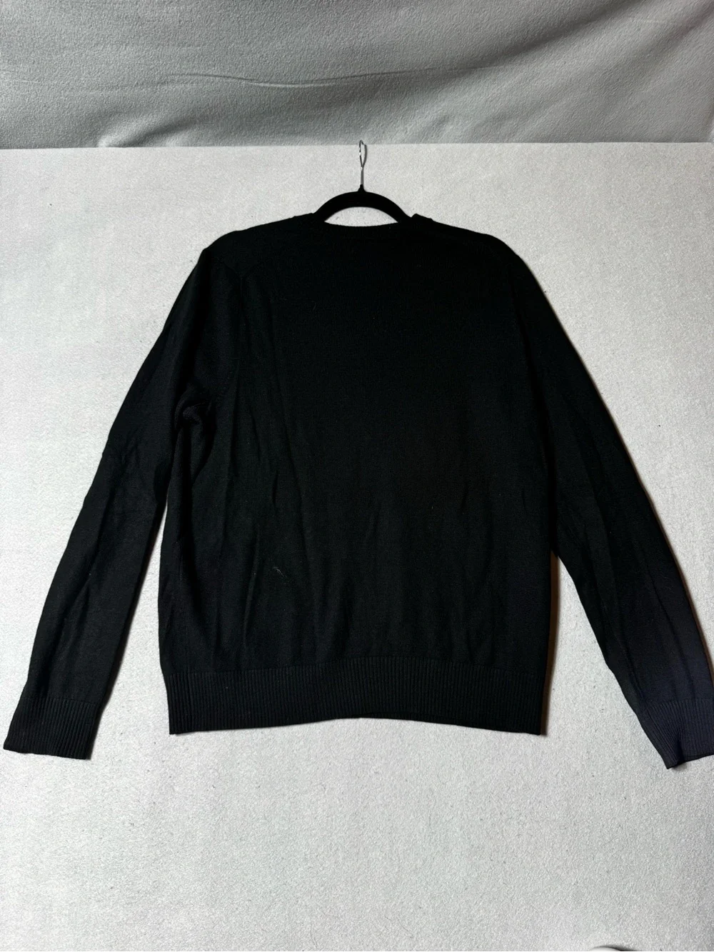 Banana Republic Men’s Extra Fine Wool Black V-Neck Sweater